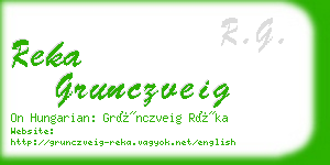 reka grunczveig business card